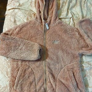 Cozy Pink Fleece Zip-Up Hoodie